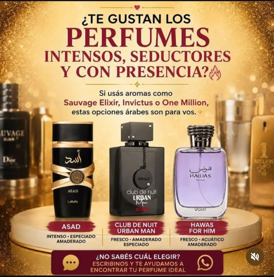 Selección de perfumes intensos y seductores para hombre